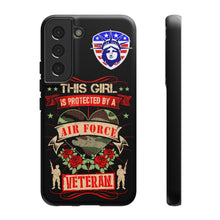 Load image into Gallery viewer, This Girl is Protected by an Air Force Veteran Tough Phone Cases for iPhone and Samsung
