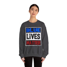 Load image into Gallery viewer, Blue Lives Matter Unisex Heavy Blend™ Crewneck Sweatshirt
