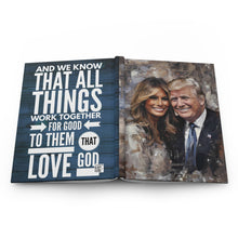 Load image into Gallery viewer, Hardcover Journal with Donald and Melania Trump on Cover
