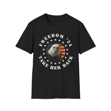 Load image into Gallery viewer, Freedom 2024 Take Her Back Again Unisex Softstyle T-Shirt
