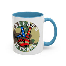 Load image into Gallery viewer, Freedom is Peace Accent Coffee Mug, 11oz
