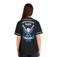 Load image into Gallery viewer, I’m Not a Regular Mom, I’m a Baseball Mom Short Sleeve Baseball Jersey
