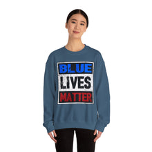 Load image into Gallery viewer, Blue Lives Matter Unisex Heavy Blend™ Crewneck Sweatshirt
