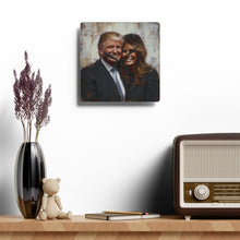 Load image into Gallery viewer, Donald and Melania Trump Acrylic Wall Clock
