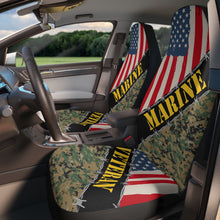 Load image into Gallery viewer, Marine Veteran Car Seat Covers
