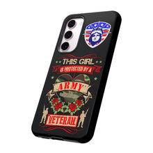 Load image into Gallery viewer, This Girl is Protected by an Army Veteran Cell Phone Cover for iPhone and SamsungTough Cases
