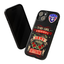 Load image into Gallery viewer, This Girl is Protected by an Army Veteran Cell Phone Cover for iPhone and SamsungTough Cases
