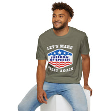 Load image into Gallery viewer, Let&#39;s Make Freedom of Speech Great Again Unisex Softstyle T-Shirt
