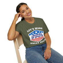 Load image into Gallery viewer, Let&#39;s Make Freedom of Speech Great Again Unisex Softstyle T-Shirt
