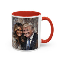 Load image into Gallery viewer, Donald and Melania Trump Accent Coffee Mug, 11oz
