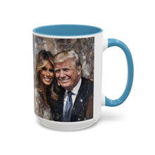 Load image into Gallery viewer, Donald and Melania Trump Accent Coffee Mug, 11oz
