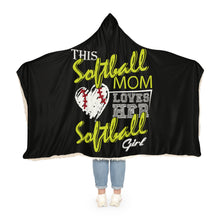 Load image into Gallery viewer, Snuggle Blanket - Softball Mom Loves Her Softball Girl
