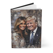 Load image into Gallery viewer, Hardcover Journal with Donald and Melania Trump on Cover
