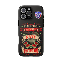 Load image into Gallery viewer, This Girl is Protected by a Navy Veteran Cell Phone Covers for iPhone and Samsung
