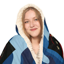 Load image into Gallery viewer, This Girl Is Protected by a Navy Veteran Hooded Snuggle Blanket – Cozy Blanket for Proud Military Families
