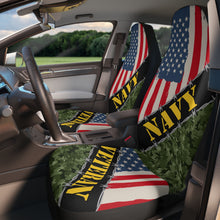 Load image into Gallery viewer, Navy Veteran Car Seat Covers
