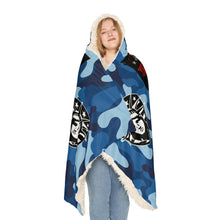 Load image into Gallery viewer, This Girl Is Protected by a Navy Veteran Hooded Snuggle Blanket – Cozy Blanket for Proud Military Families
