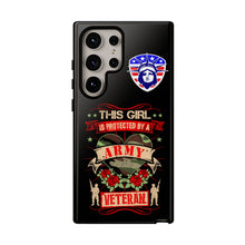 Load image into Gallery viewer, This Girl is Protected by an Army Veteran Cell Phone Cover for iPhone and SamsungTough Cases
