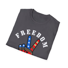 Load image into Gallery viewer, Freedom is Peace Unisex Softstyle T-Shirt
