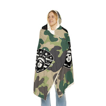 Load image into Gallery viewer, This Girl Is Protected by an Air Force Veteran Hooded Snuggle Blanket – Cozy Blanket for Proud Military Families
