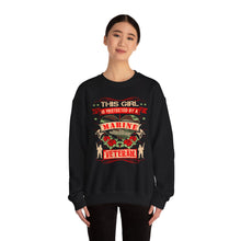 Load image into Gallery viewer, This Girl is Proteced by a Marine Veteran Longsleeve Sweatshirt
