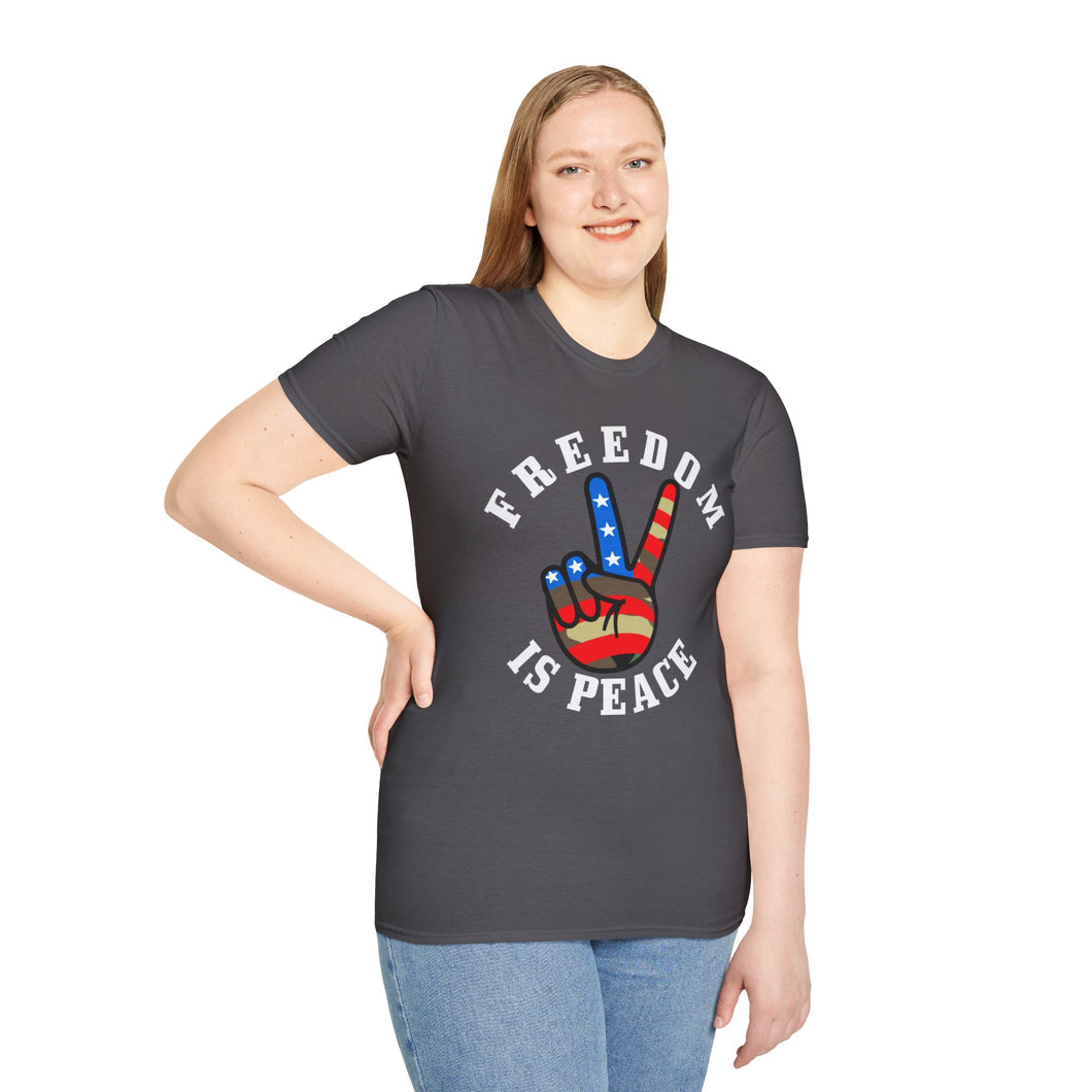 Freedom is Peace Unisex Softstyle T-Shirt