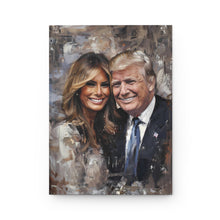 Load image into Gallery viewer, Hardcover Journal with Donald and Melania Trump on Cover
