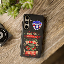 Load image into Gallery viewer, This Girl is Protected by a U.S. Marine Veteran Tough Phone Cases for iPhone and Samsung
