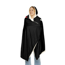 Load image into Gallery viewer, He Got His Baseball Talent From His Mom Snuggle Hooded Blanket – Cozy Hooded Blanket for Proud Baseball Moms
