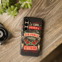 Load image into Gallery viewer, This Girl is Protected by an Air Force Veteran Tough Phone Cases for iPhone and Samsung
