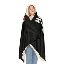 Load image into Gallery viewer, He Got His Baseball Talent From His Mom Snuggle Hooded Blanket – Cozy Hooded Blanket for Proud Baseball Moms
