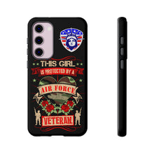 Load image into Gallery viewer, This Girl is Protected by an Air Force Veteran Tough Phone Cases for iPhone and Samsung
