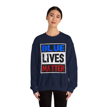 Load image into Gallery viewer, Blue Lives Matter Unisex Heavy Blend™ Crewneck Sweatshirt
