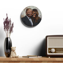 Load image into Gallery viewer, Donald and Melania Trump Acrylic Wall Clock
