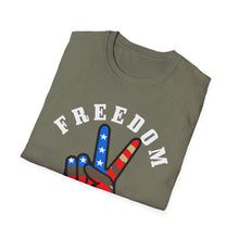 Load image into Gallery viewer, Freedom is Peace Unisex Softstyle T-Shirt
