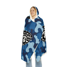 Load image into Gallery viewer, This Girl Is Protected by a Navy Veteran Hooded Snuggle Blanket – Cozy Blanket for Proud Military Families
