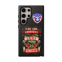 Load image into Gallery viewer, This Girl is Protected by an Army Veteran Cell Phone Cover for iPhone and SamsungTough Cases
