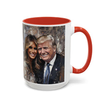 Load image into Gallery viewer, Donald and Melania Trump Accent Coffee Mug, 11oz
