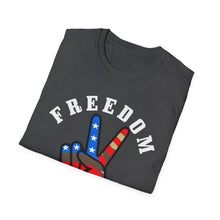 Load image into Gallery viewer, Freedom is Peace Unisex Softstyle T-Shirt
