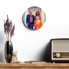 Load image into Gallery viewer, Donald and Melania Acrylic Wall Clock
