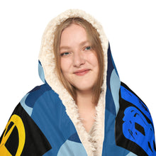 Load image into Gallery viewer, Blue Lives Matter Police Hooded Snuggle Blanket – Cozy Blanket for Law Enforcement Supporters
