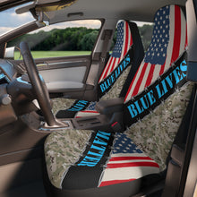 Load image into Gallery viewer, Blue Lives Matter Car Seat Covers
