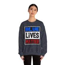 Load image into Gallery viewer, Blue Lives Matter Unisex Heavy Blend™ Crewneck Sweatshirt
