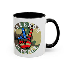 Load image into Gallery viewer, Freedom is Peace Accent Coffee Mug, 11oz
