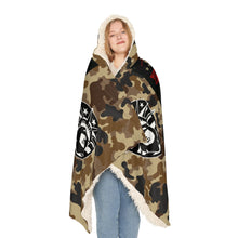 Load image into Gallery viewer, This Girl Is Protected by an Army Veteran Hooded Snuggle Blanket – Cozy Blanket for Proud Military Families
