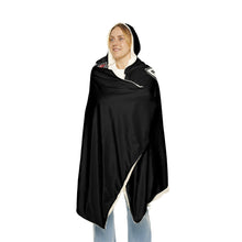 Load image into Gallery viewer, Baseball Mom Raised Her Hero Snuggle Hooded Blanket – Cozy Hooded Wrap for Proud Baseball Moms
