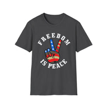 Load image into Gallery viewer, Freedom is Peace Unisex Softstyle T-Shirt
