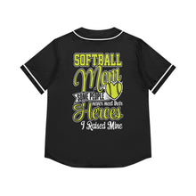 Load image into Gallery viewer, This Softball Mom Raised Her Hero&quot; Baseball Jersey – Proud Parent Sportswear
