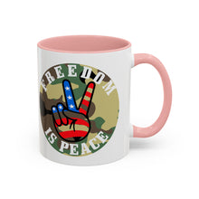 Load image into Gallery viewer, Freedom is Peace Accent Coffee Mug, 11oz
