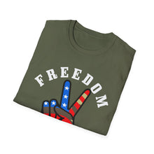 Load image into Gallery viewer, Freedom is Peace Unisex Softstyle T-Shirt
